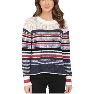 NWT Sanctuary Racer Striped Pullover Sweater